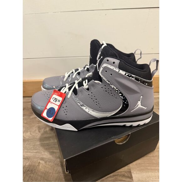 NWT Jordan Phase 23 2 Cement Grey/White Black Sz 13 main image 5